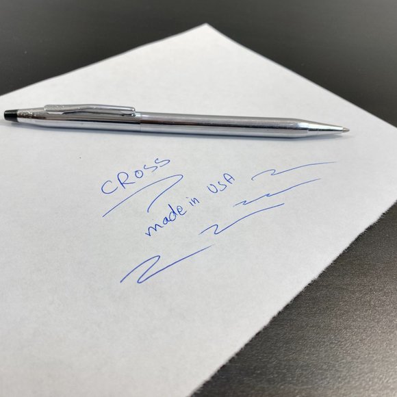 Vintage CROSS Classic Century Chrome Lustre Ballpoint Pen, Made in USA, Silver P - Picture 5 of 10